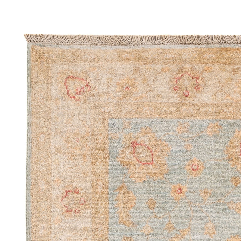 Ziegler Teppich 101x150cm - Orientteppich - hellblau