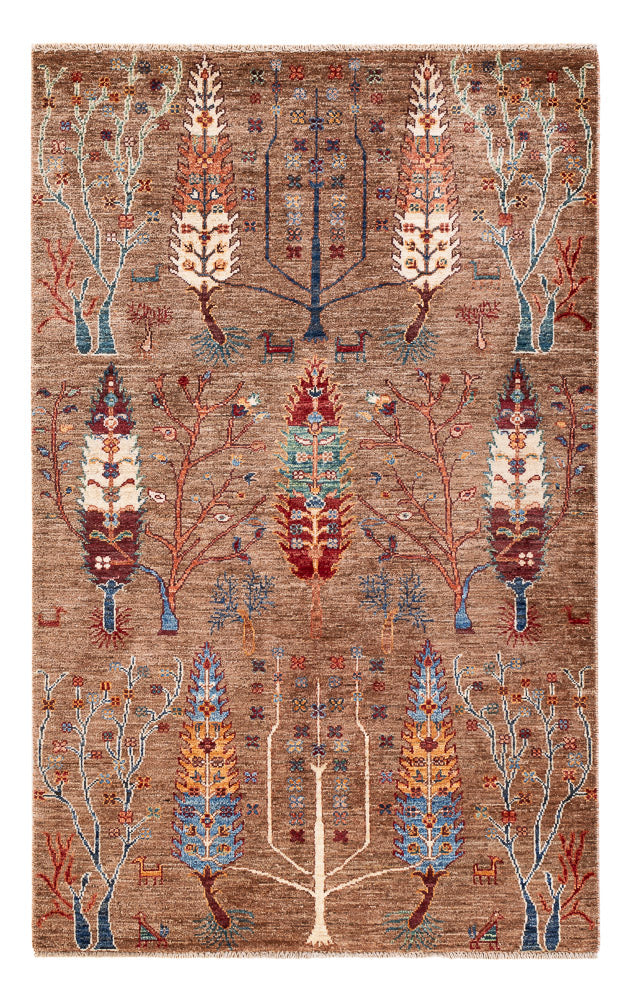 Ariana Teppich 96x156cm - Orientteppich - dunkelbeige