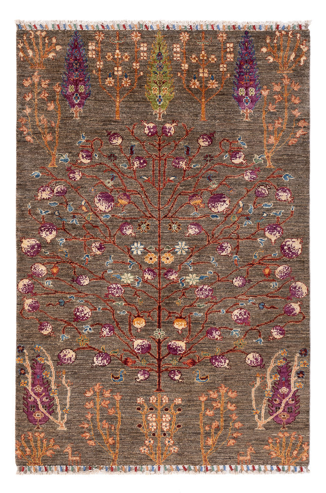 Ariana Teppich 99x151cm - Orientteppich - dunkelbeige