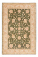 Ziegler Teppich 101x150cm - Orientteppich - olivgrün