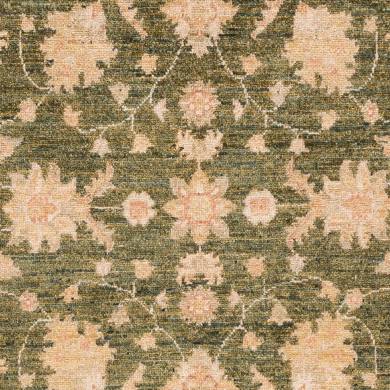 Ziegler Teppich 101x150cm - Orientteppich - olivgrün