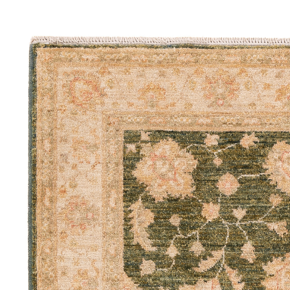 Ziegler Teppich 101x150cm - Orientteppich - olivgrün