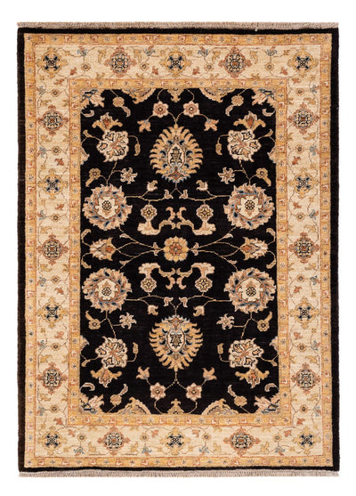 Ziegler Teppich 105x146cm - Orientteppich - schwarz