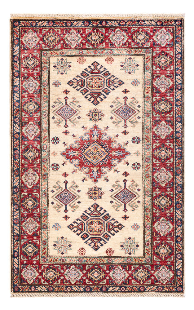 Kazak Teppich 99x154cm - Orientteppich - beige