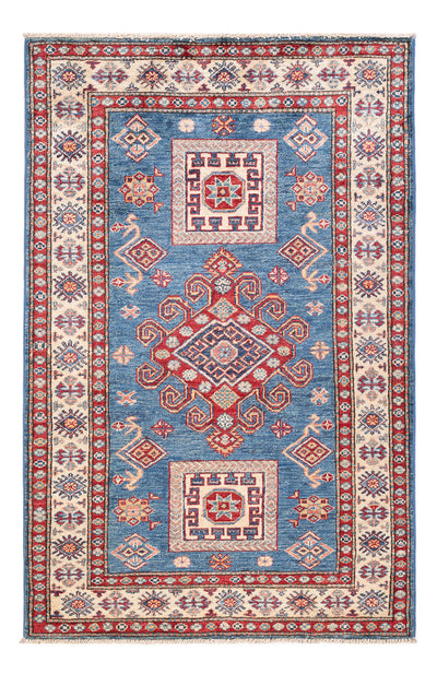 Kazak Teppich 97x150cm - Orientteppich - blau