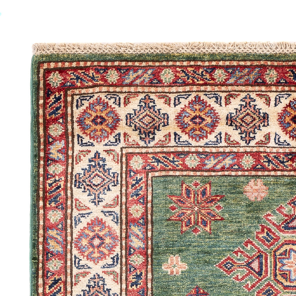 Kazak Teppich 98x160cm - Orientteppich - grün