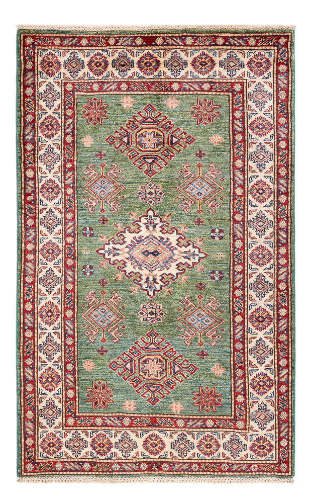 Kazak Teppich 99x158cm - Orientteppich - grün