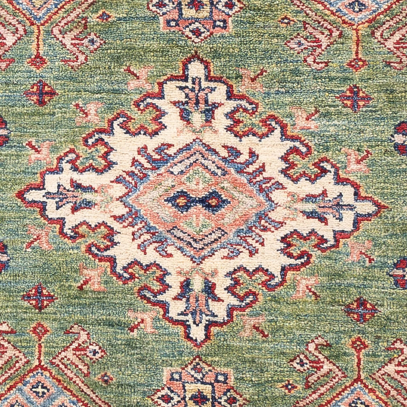 Kazak Teppich 99x158cm - Orientteppich - grün