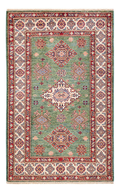Kazak Teppich 101x157cm - Orientteppich - grün