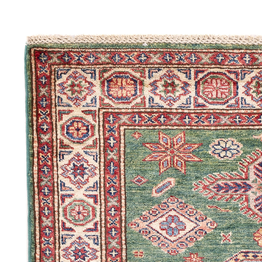 Kazak Teppich 104x155cm - Orientteppich - grün