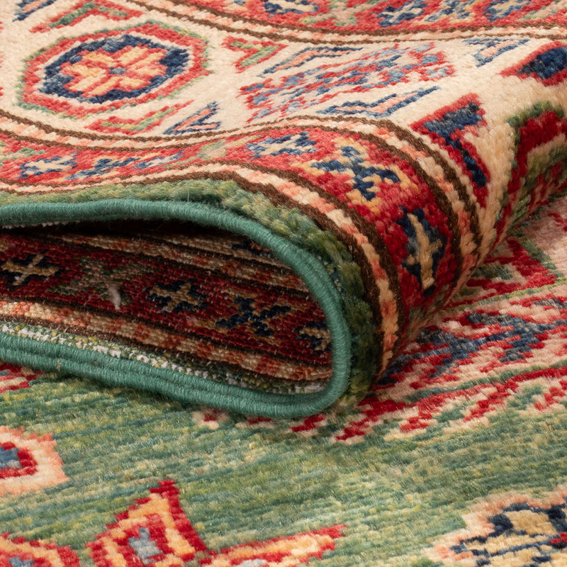 Kazak Teppich 105x151cm - Orientteppich - grün