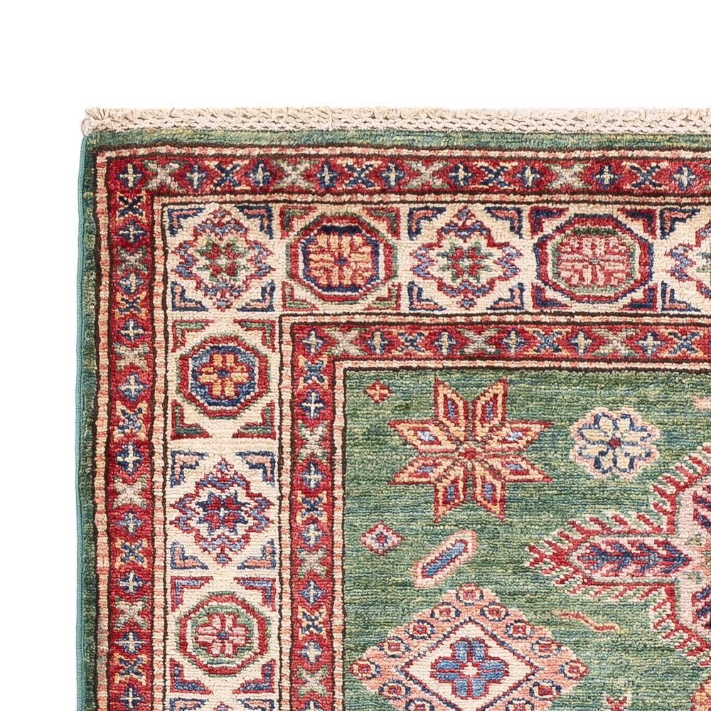 Kazak Teppich 103x151cm - Orientteppich - grün