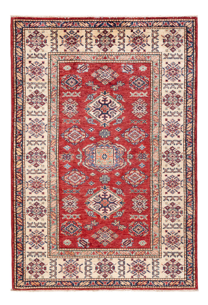 Kazak Teppich 105x153cm - Orientteppich - rot