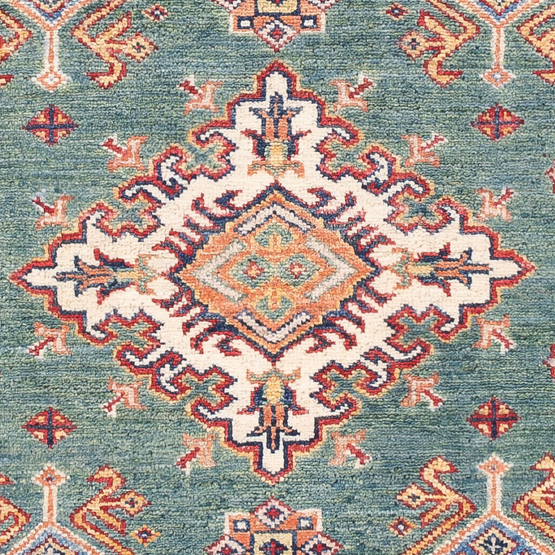 Kazak Teppich 100x151cm - Orientteppich - grün
