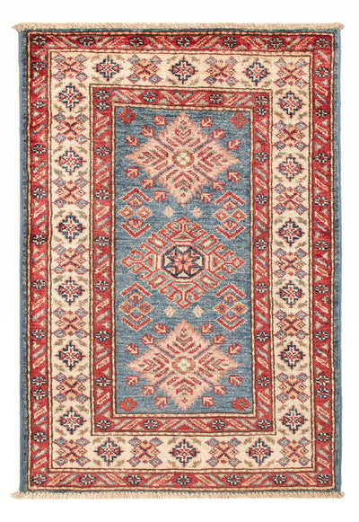 Kazak Teppich 63x93cm - Orientteppich - hellblau