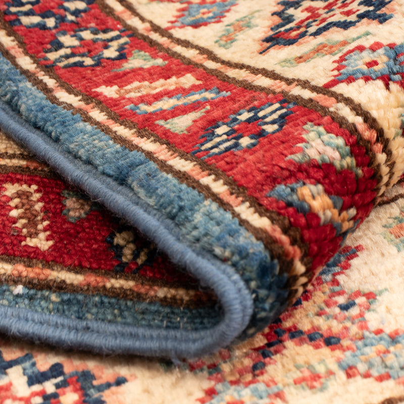 Kazak Teppich 63x93cm - Orientteppich - hellblau