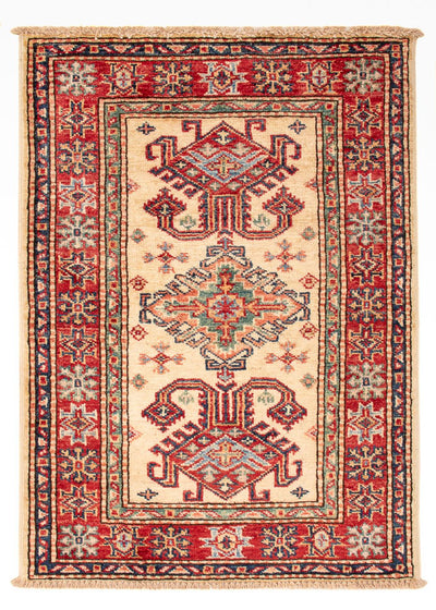 Kazak Teppich 62x88cm - Orientteppich - beige