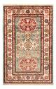 Kazak Teppich 57x92cm - Orientteppich - hellgrün