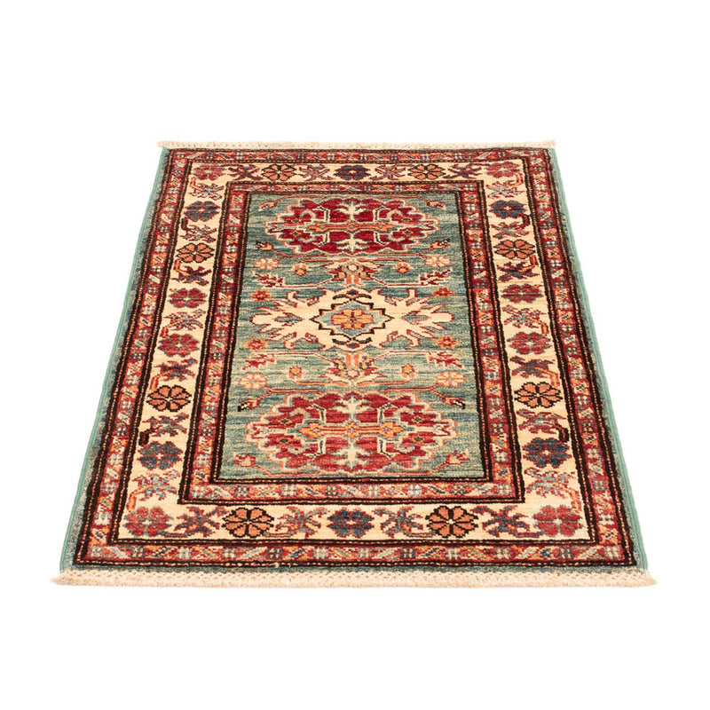 Kazak Teppich 57x92cm - Orientteppich - hellgrün