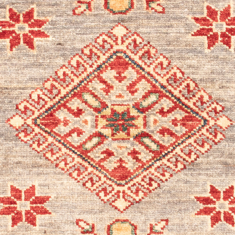 Kazak Teppich 64x92cm - Orientteppich - hellgrau