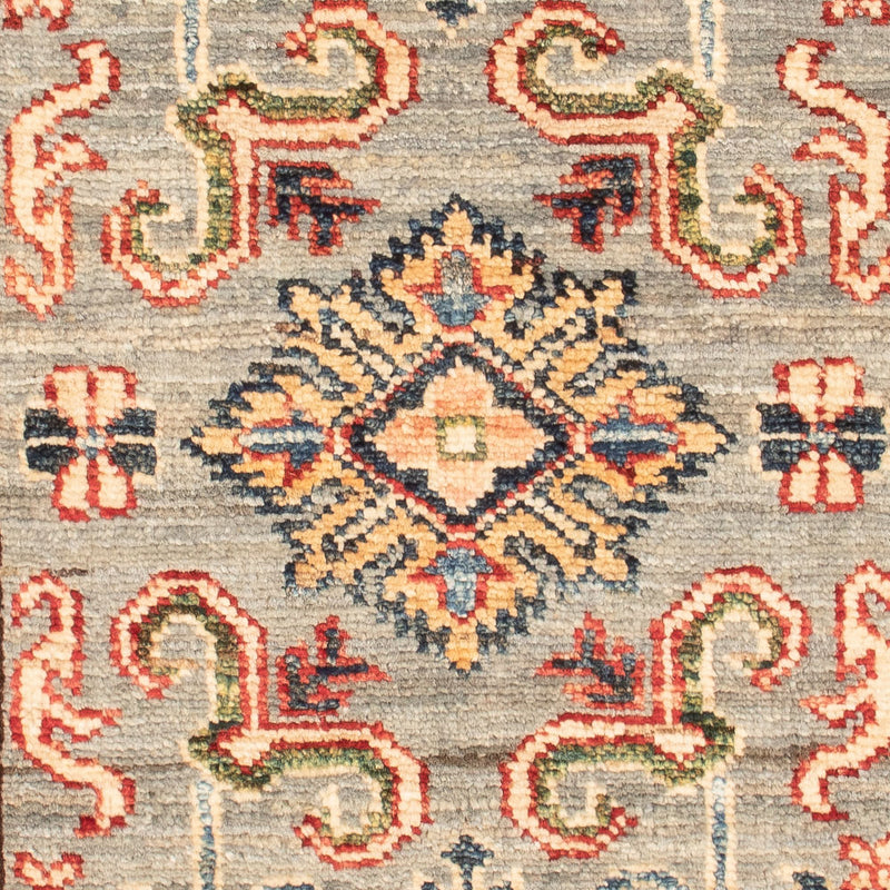 Kazak Teppich 56x88cm - Orientteppich - hellgrün