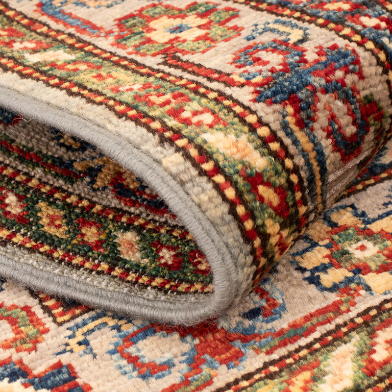 Kazak Teppich 56x88cm - Orientteppich - hellgrün