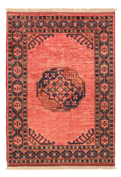Afghan Teppich 85x120cm - Orientteppich - hellrot