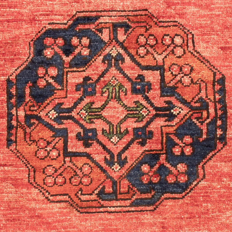 Afghan Teppich 85x120cm - Orientteppich - hellrot