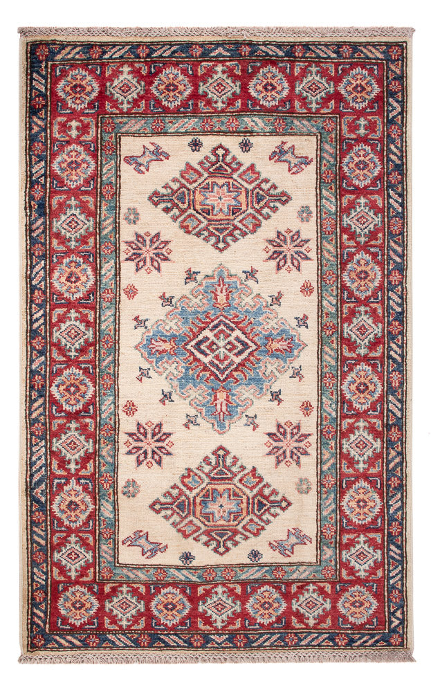 Kazak Teppich 78x120cm - Orientteppich - beige