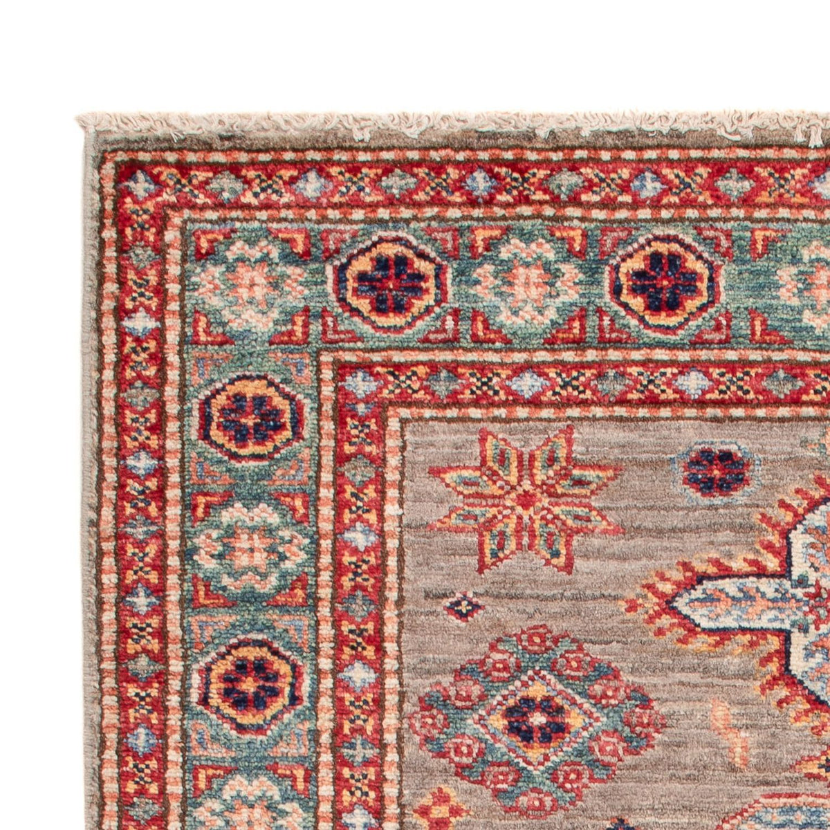Kazak Teppich 77x123cm - Orientteppich - taupe