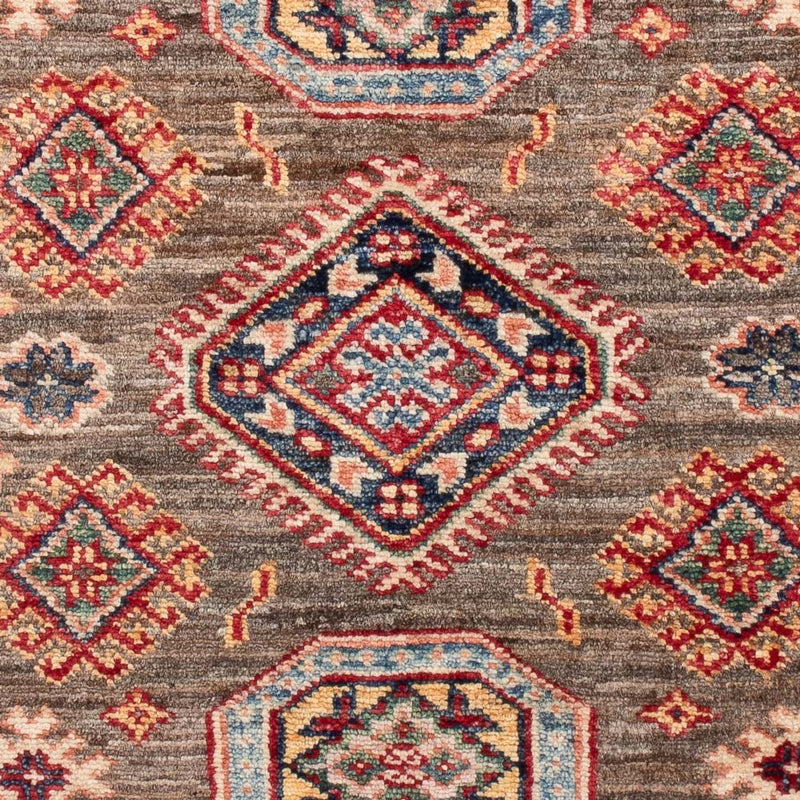 Kazak Teppich 77x120cm - Orientteppich - dunkelbraun