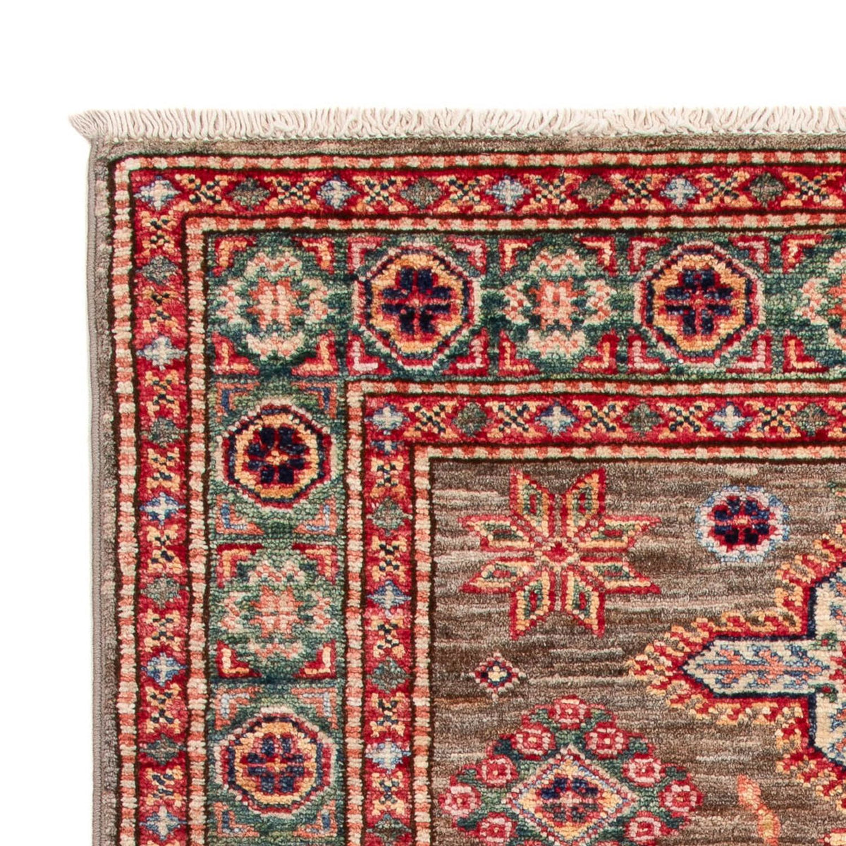 Kazak Teppich 77x120cm - Orientteppich - dunkelbraun