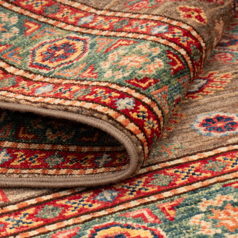 Kazak Teppich 77x120cm - Orientteppich - dunkelbraun