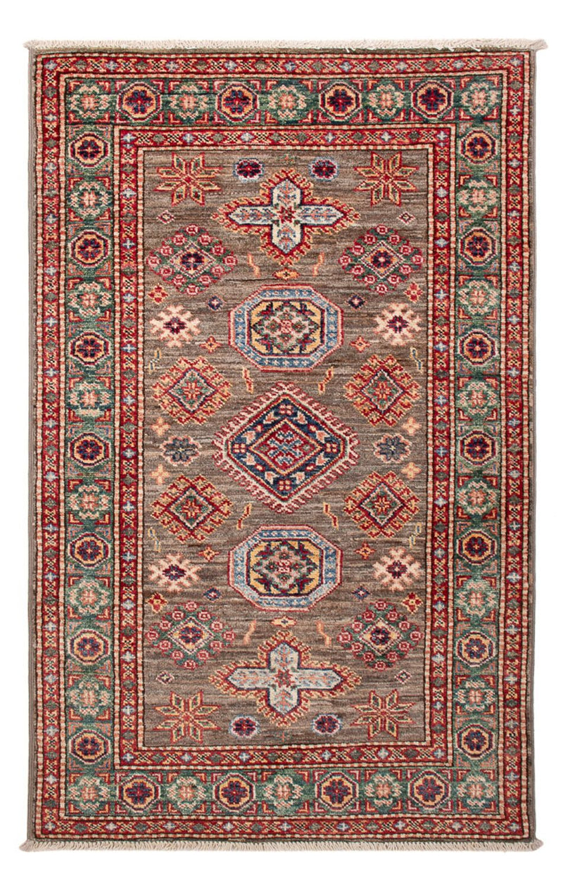 Kazak Teppich 76x120cm - Orientteppich - dunkelbraun