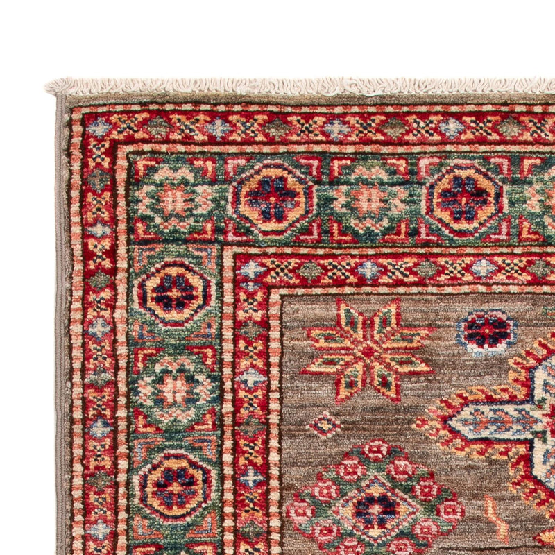 Kazak Teppich 76x120cm - Orientteppich - dunkelbraun