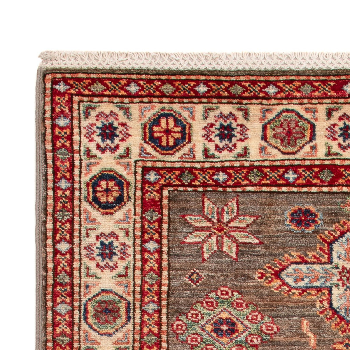 Kazak Teppich 76x127cm - Orientteppich - taupe
