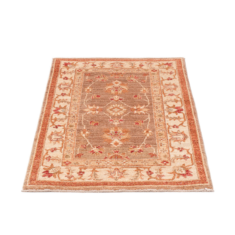 Ziegler Teppich 75x125cm - Orientteppich - dunkelbeige