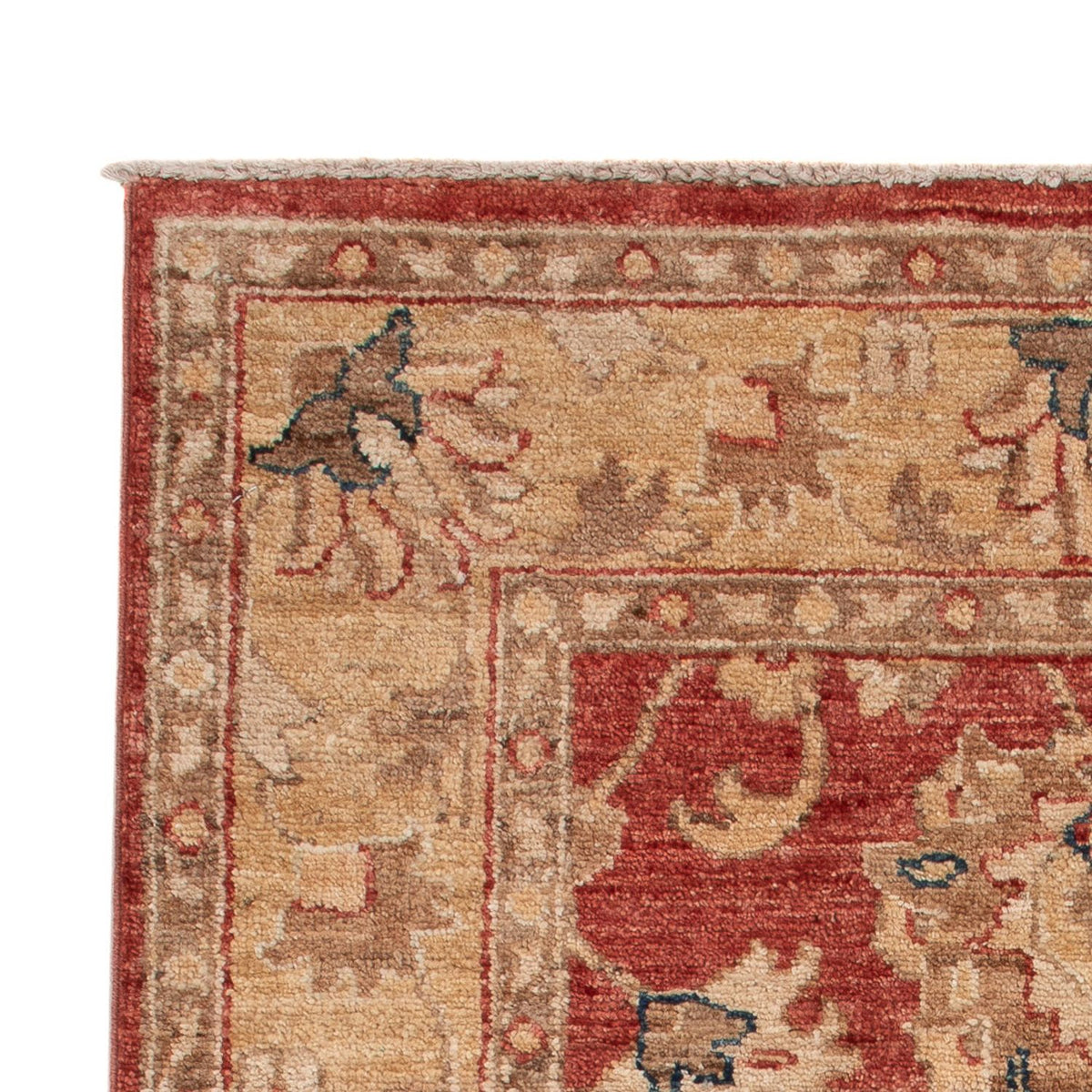 Ziegler Teppich 78x123cm - Orientteppich - dunkelrot