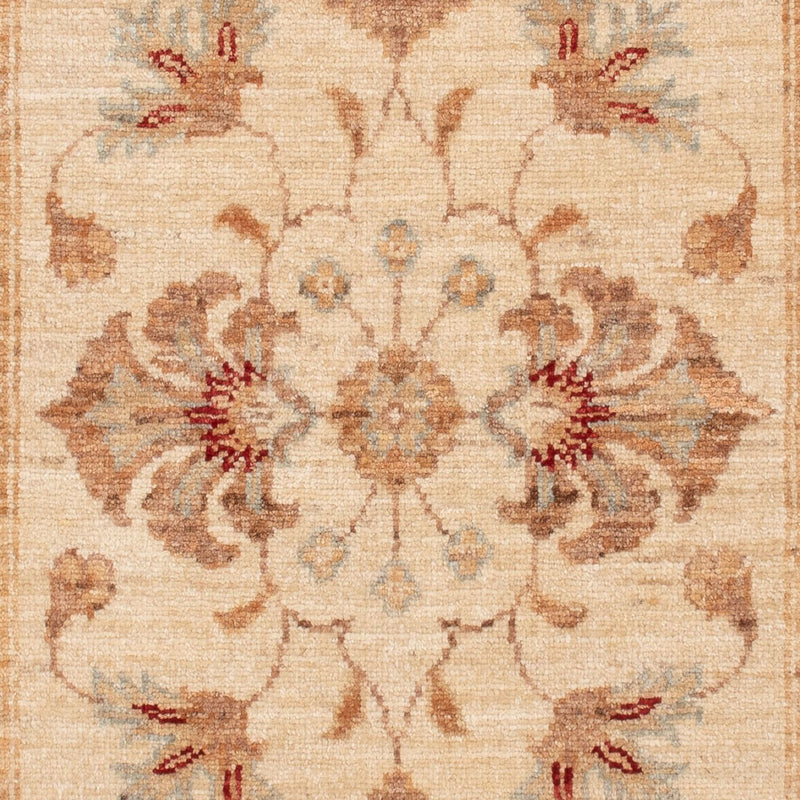 Ziegler Teppich 68x140cm - Orientteppich - beige