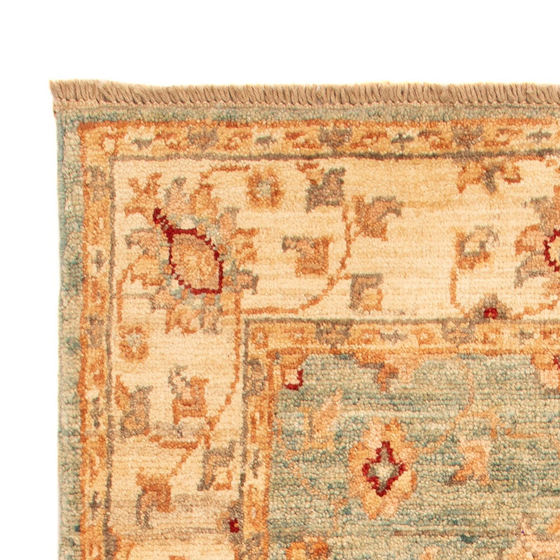 Ziegler Teppich 59x101cm - Orientteppich - hellgrün