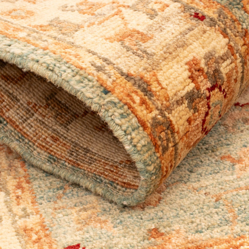 Ziegler Teppich 59x101cm - Orientteppich - hellgrün