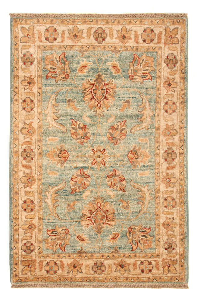 Ziegler Teppich 60x91cm - Orientteppich - hellgrün