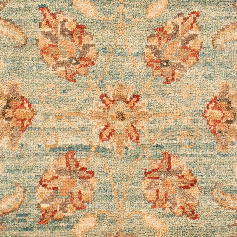 Ziegler Teppich 60x91cm - Orientteppich - hellgrün
