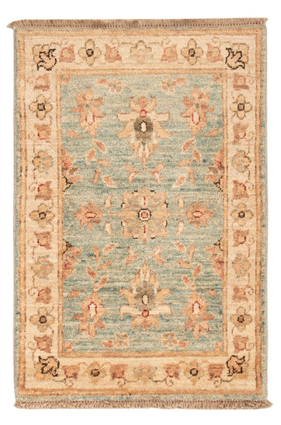 Ziegler Teppich 50x73cm - Orientteppich - hellblau