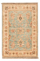 Ziegler Teppich 50x73cm - Orientteppich - hellblau
