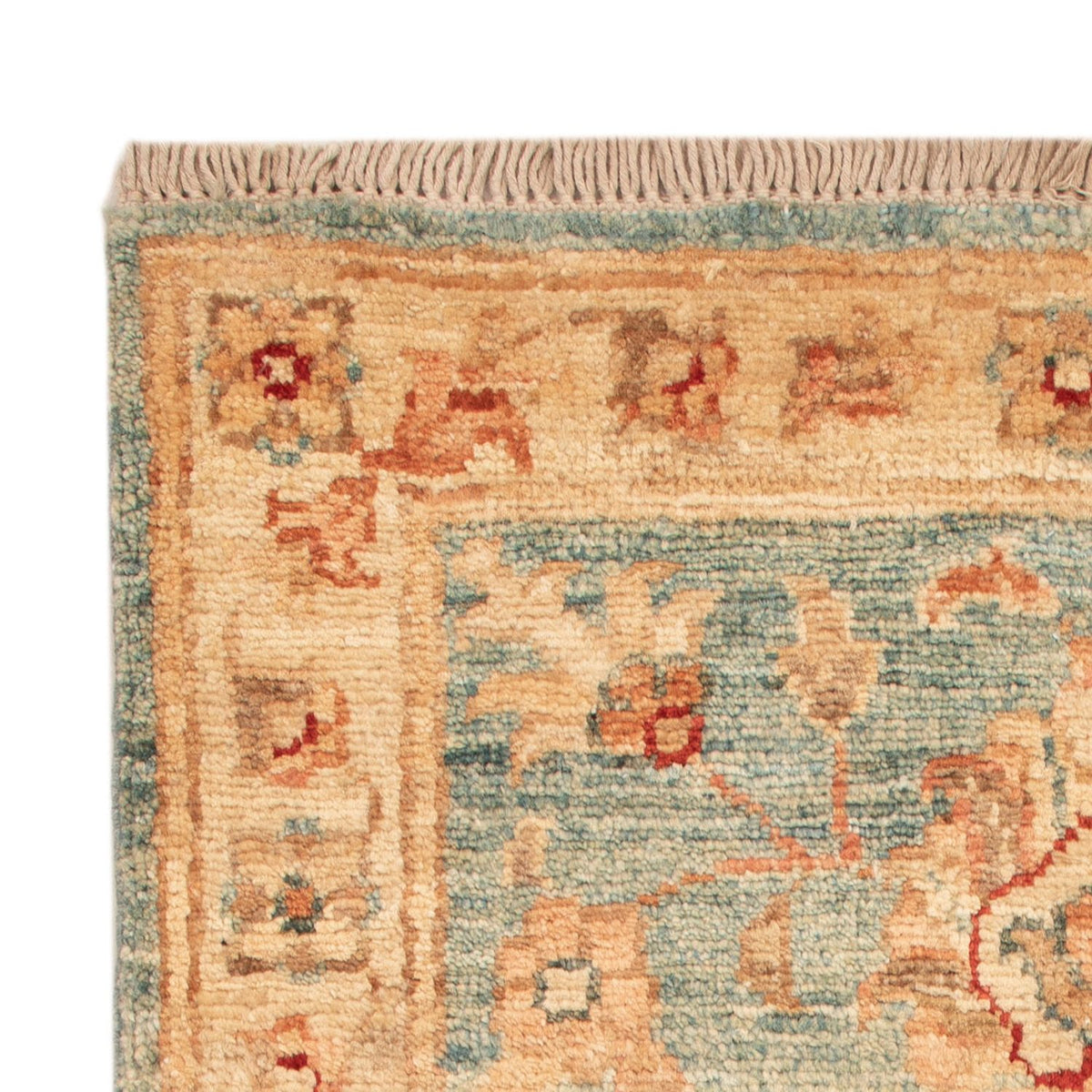 Ziegler Teppich 51x75cm - Orientteppich - hellblau
