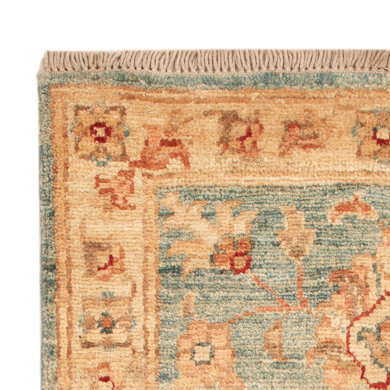 Ziegler Teppich 51x75cm - Orientteppich - hellblau