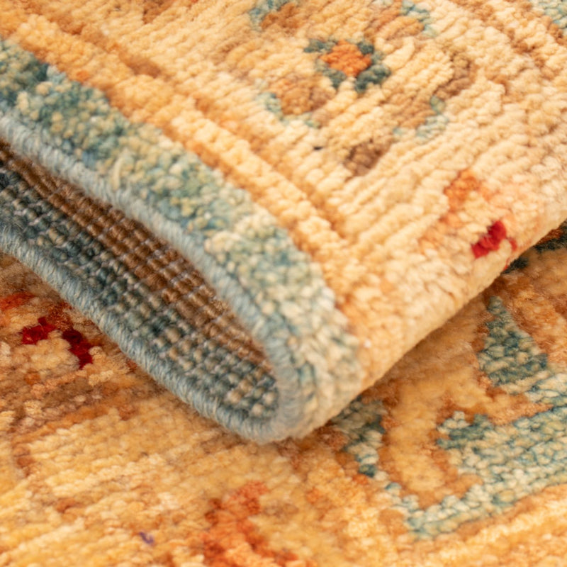 Ziegler Teppich 51x75cm - Orientteppich - hellblau