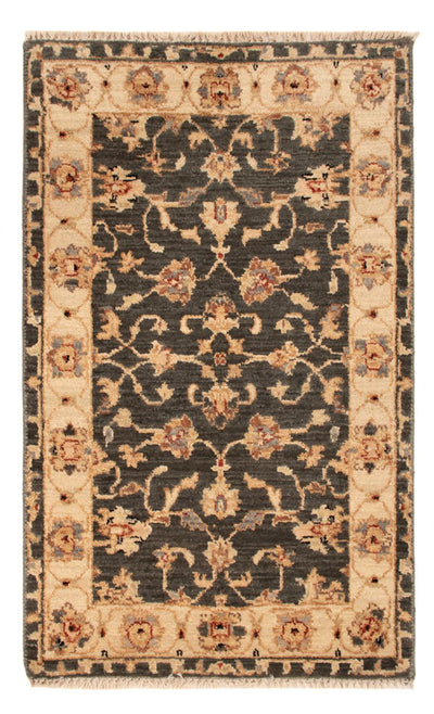 Ziegler Teppich 60x90cm - Orientteppich - schwarz-weiß