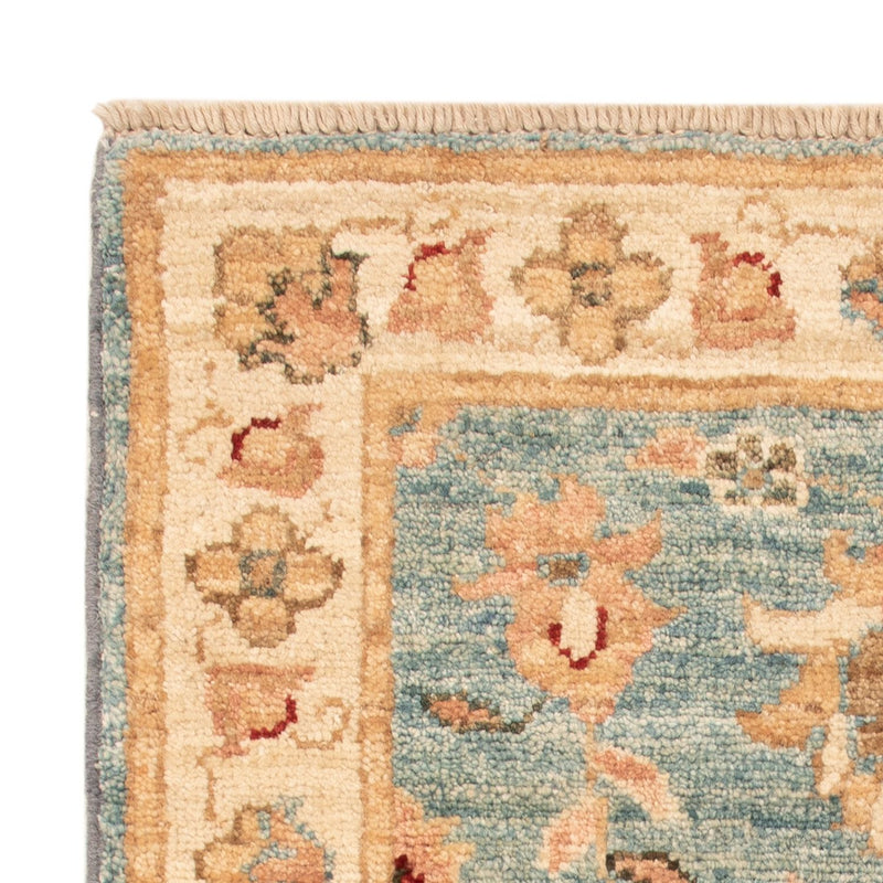 Ziegler Teppich 50x67cm - Orientteppich - türkis